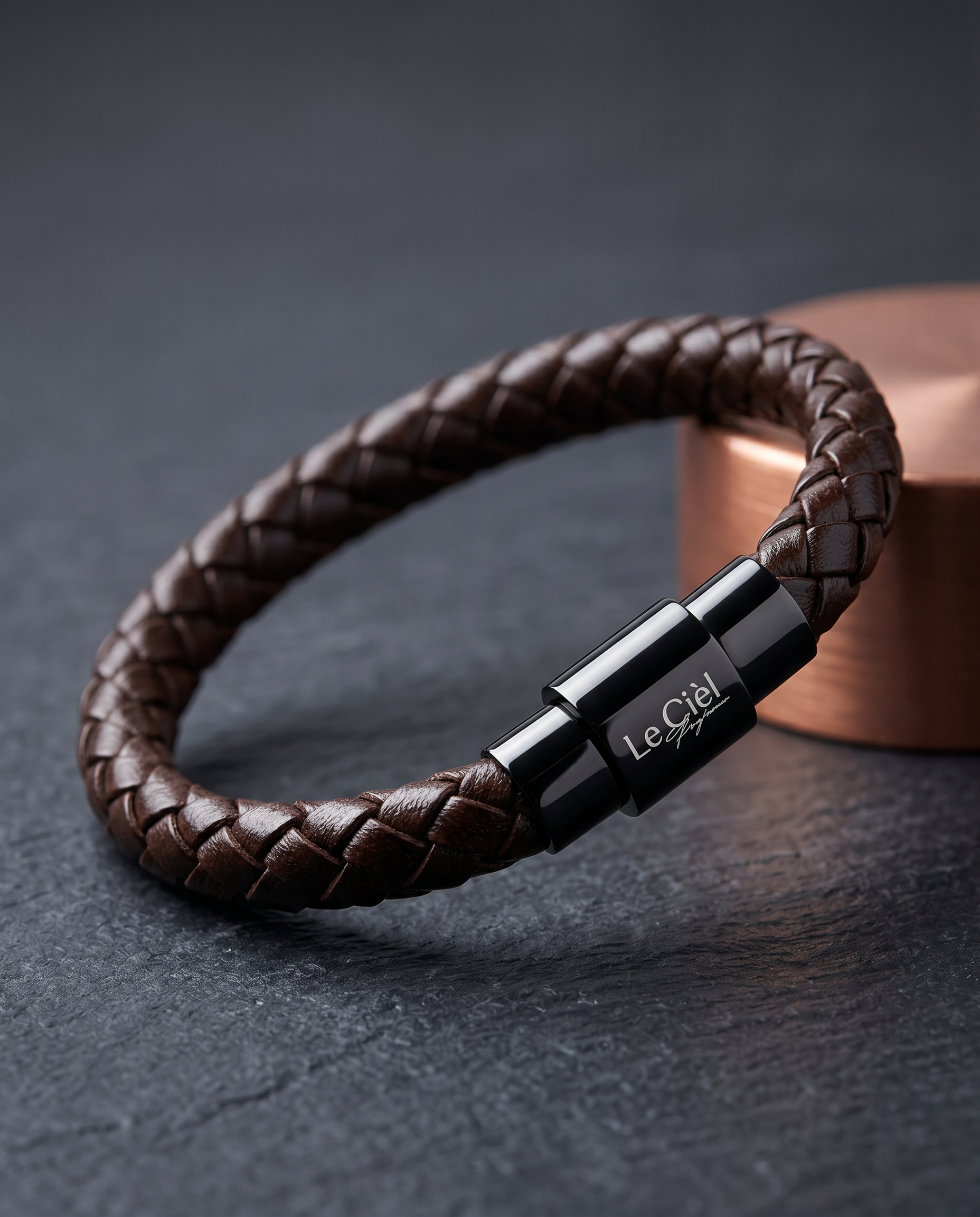Men Bracelet 05 – Brown Braids