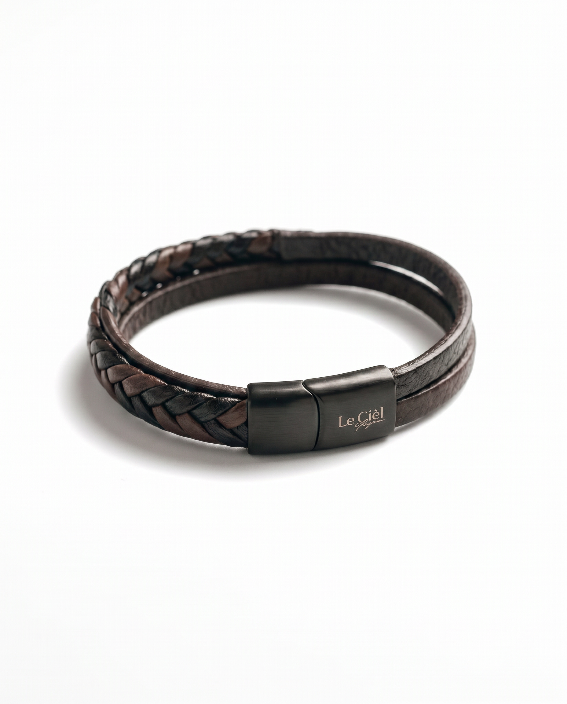 Men Bracelet 10 –  Brown 3 Wrap